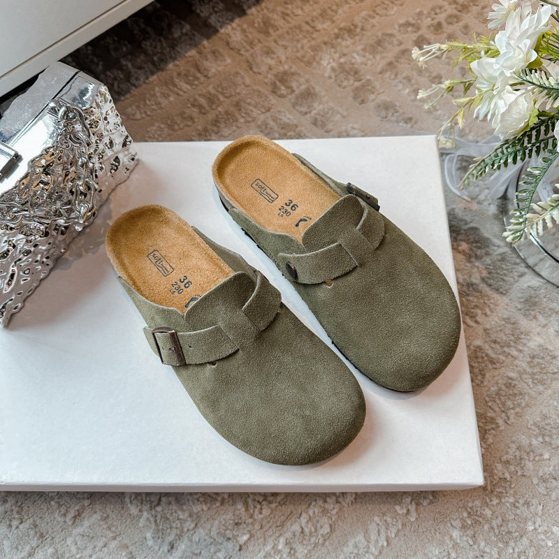 Comfora Genuine Suede Clogs